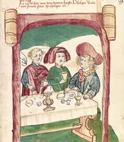 Picture 90 of 137 from Historia septem sapientum, dt. ; Martinus Oppaviensis: Chronicon pontificum et imperatorum, dt. (1450), leaf 319