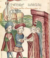 Picture 110 of 137 from Historia septem sapientum, dt. ; Martinus Oppaviensis: Chronicon pontificum et imperatorum, dt. (1450), leaf 434