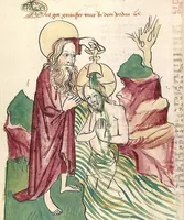 Picture 117 of 137 from Historia septem sapientum, dt. ; Martinus Oppaviensis: Chronicon pontificum et imperatorum, dt. (1450), leaf 478