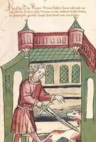 Picture 11 of 137 from Historia septem sapientum, dt. ; Martinus Oppaviensis: Chronicon pontificum et imperatorum, dt. (1450), leaf 49