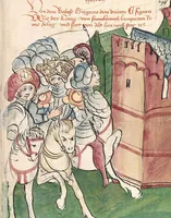 Picture 132 of 137 from Historia septem sapientum, dt. ; Martinus Oppaviensis: Chronicon pontificum et imperatorum, dt. (1450), leaf 607