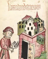 Picture 22 of 137 from Historia septem sapientum, dt. ; Martinus Oppaviensis: Chronicon pontificum et imperatorum, dt. (1450), leaf 82