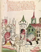 Picture 42 of 142 from Historia septem sapientum, dt. ; Martinus Oppaviensis: Chronicon pontificum et imperatorum, dt. (1450), leaf 131
