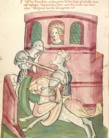 Picture 49 of 142 from Historia septem sapientum, dt. ; Martinus Oppaviensis: Chronicon pontificum et imperatorum, dt. (1450), leaf 150