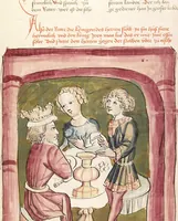 Picture 51 of 142 from Historia septem sapientum, dt. ; Martinus Oppaviensis: Chronicon pontificum et imperatorum, dt. (1450), leaf 156