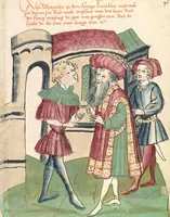 Picture 65 of 142 from Historia septem sapientum, dt. ; Martinus Oppaviensis: Chronicon pontificum et imperatorum, dt. (1450), leaf 189
