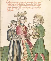 Picture 79 of 142 from Historia septem sapientum, dt. ; Martinus Oppaviensis: Chronicon pontificum et imperatorum, dt. (1450), leaf 225