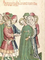 Picture 4 of 142 from Historia septem sapientum, dt. ; Martinus Oppaviensis: Chronicon pontificum et imperatorum, dt. (1450), leaf 30