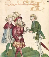 Picture 102 of 142 from Historia septem sapientum, dt. ; Martinus Oppaviensis: Chronicon pontificum et imperatorum, dt. (1450), leaf 381