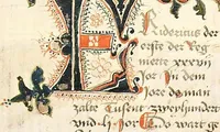 Picture 113 of 142 from Historia septem sapientum, dt. ; Martinus Oppaviensis: Chronicon pontificum et imperatorum, dt. (1450), leaf 428