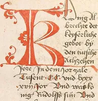 Picture 118 of 142 from Historia septem sapientum, dt. ; Martinus Oppaviensis: Chronicon pontificum et imperatorum, dt. (1450), leaf 455