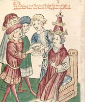 Picture 137 of 142 from Historia septem sapientum, dt. ; Martinus Oppaviensis: Chronicon pontificum et imperatorum, dt. (1450), leaf 620