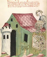Picture 18 of 142 from Historia septem sapientum, dt. ; Martinus Oppaviensis: Chronicon pontificum et imperatorum, dt. (1450), leaf 74