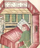 Picture 27 of 142 from Historia septem sapientum, dt. ; Martinus Oppaviensis: Chronicon pontificum et imperatorum, dt. (1450), leaf 96
