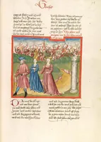 An illustration from Bücher Mose, Josua, Richter, Ruth (1477)