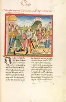 An illustration from Bücher Mose, Josua, Richter, Ruth (1477)