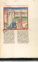 An illustration from Könige, Paralipomenon I und II, Esra, Tobias, Judith, Esther, Hiob (1477)