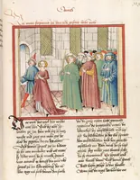An illustration from Psalter, Parabole, Ecclesiastes, Cantica canticorum, Sapienta, Ecclesiasticus, Propheten (1477)