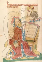 An illustration from AT ( Bücher der Könige, Paralipomenon I und II) (1441)