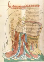 An illustration from AT ( Bücher der Könige, Paralipomenon I und II) (1441)