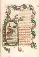 An illustration from AT (Bücher Esra, Nehemia, Tobias, Judith, Esther, Hiob, Psalter, Parabole, Ecclesiastes, Cantica, Sapientia, Ecclesiasticu) (1441)