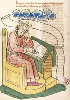 An illustration from AT (Bücher Esra, Nehemia, Tobias, Judith, Esther, Hiob, Psalter, Parabole, Ecclesiastes, Cantica, Sapientia, Ecclesiasticu) (1441)