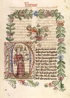 An illustration from AT (Bücher Esra, Nehemia, Tobias, Judith, Esther, Hiob, Psalter, Parabole, Ecclesiastes, Cantica, Sapientia, Ecclesiasticu) (1441)