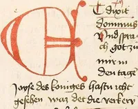 An illustration from AT (Jesaia, Jeremia, Baruch, Hesekiel, Daniel, 12 kleine Propheten) (1441)