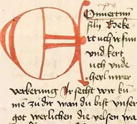 An illustration from AT (Jesaia, Jeremia, Baruch, Hesekiel, Daniel, 12 kleine Propheten) (1441)