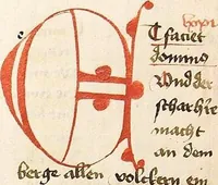 An illustration from AT (Jesaia, Jeremia, Baruch, Hesekiel, Daniel, 12 kleine Propheten) (1441)