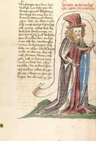 An illustration from AT (Jesaia, Jeremia, Baruch, Hesekiel, Daniel, 12 kleine Propheten) (1441)