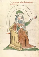 An illustration from AT (Jesaia, Jeremia, Baruch, Hesekiel, Daniel, 12 kleine Propheten) (1441)