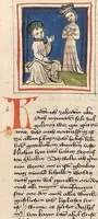 An illustration from Die 24 Alten (1418)