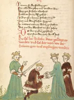 An illustration from Willehalm von Orlens (1420)