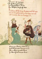 An illustration from Willehalm von Orlens (1420)
