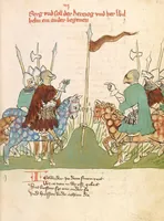 An illustration from Willehalm von Orlens (1420)