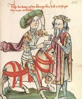 An illustration from 'Virginal' (1444)