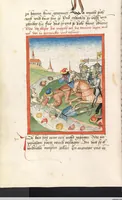 An illustration from 'Lohengrin' ; 'Friedrich von Schwaben' (1470)