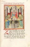 An illustration from 'Lohengrin' ; 'Friedrich von Schwaben' (1470)