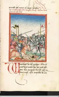 An illustration from 'Lohengrin' ; 'Friedrich von Schwaben' (1470)