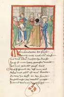An illustration from 'Lohengrin' ; 'Friedrich von Schwaben' (1470)
