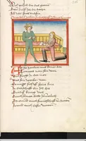 An illustration from 'Lohengrin' ; 'Friedrich von Schwaben' (1470)