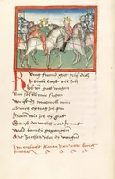 An illustration from 'Lohengrin' ; 'Friedrich von Schwaben' (1470)
