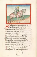 An illustration from 'Lohengrin' ; 'Friedrich von Schwaben' (1470)