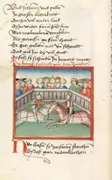 An illustration from 'Lohengrin' ; 'Friedrich von Schwaben' (1470)