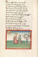 An illustration from 'Lohengrin' ; 'Friedrich von Schwaben' (1470)