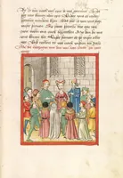 An illustration from 'Lohengrin' ; 'Friedrich von Schwaben' (1470)