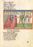 An illustration from Die Heidin (1470)