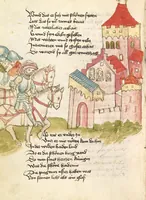 An illustration from Die Heidin (1470)