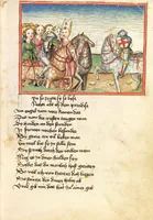 An illustration from Die Heidin (1470)